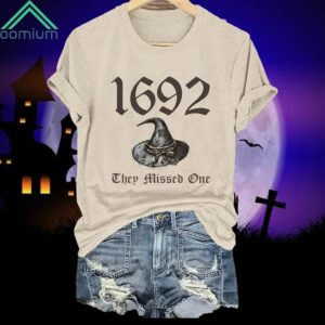 1692 Chep Missed One Halloween Print Shirt