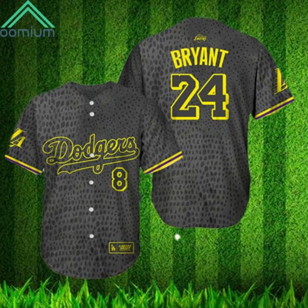 2023 Lakers Night Dodgers Kobe Bryant 24 Baseball Jersey Giveaway