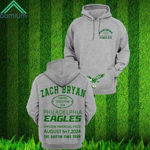 2024 Zach Bryan Eagles Lincoln Financial Field Hoodie