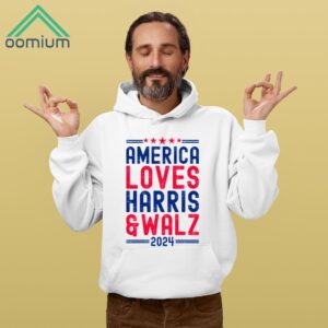 America Loves Harris And Walz 2024 Shirt