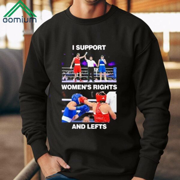 Angela Carini Vs Imane Khelif I Support Womens Rights And Lefts Shirt