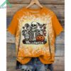 Autumn Halloween Horror Skull Crew Neck Shirt