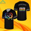 Black Personalized LGBT Team Name And Number Football Jersey