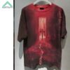 Bloody Cross Dark Horror Halloween Print Shirt