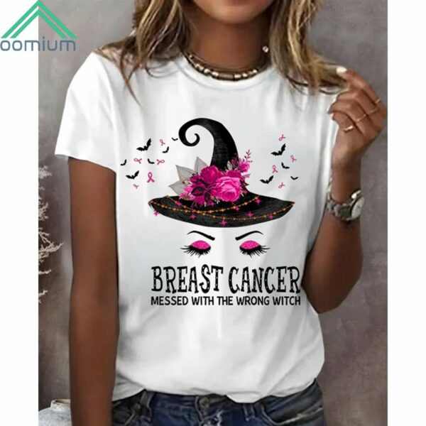 Breast Cancer Messed With The Wrong Witch Shirt