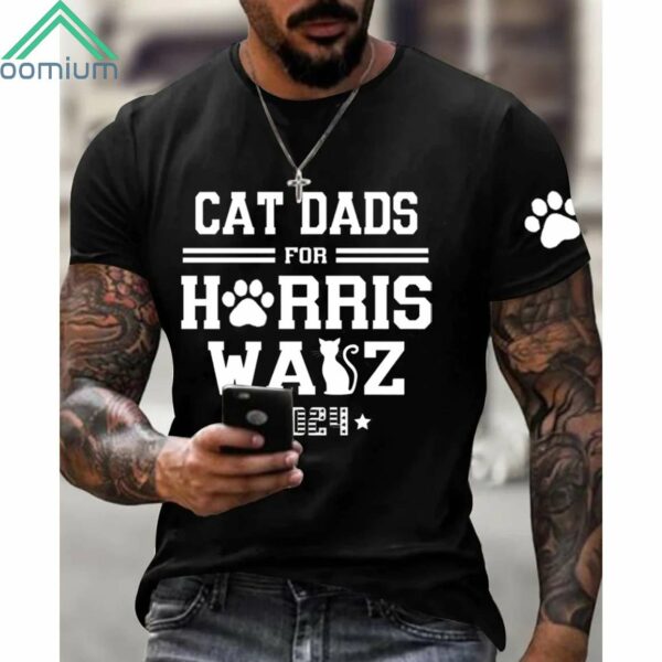 Cat Dads For Harris Walz Shirt