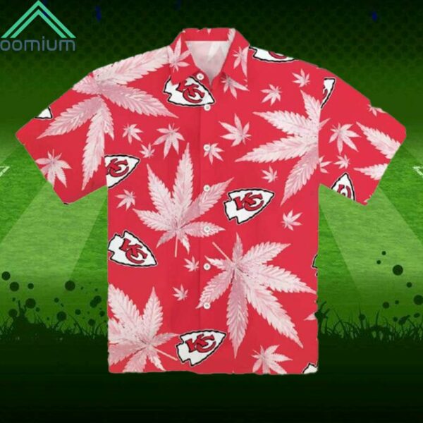 Chiefs Weed Red Hawaiian Shirt