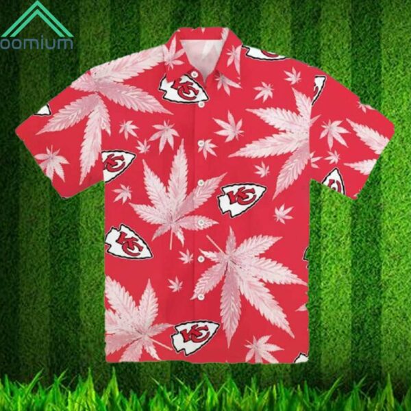 Chiefs Weed Red Hawaiian Shirt