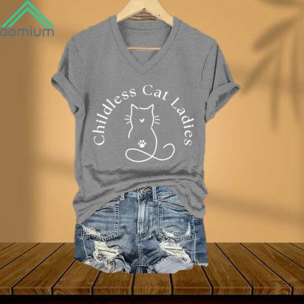 Childless Cat Ladies V Neck Shirt