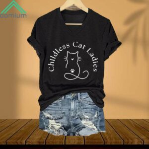 Childless Cat Ladies V Neck Shirt