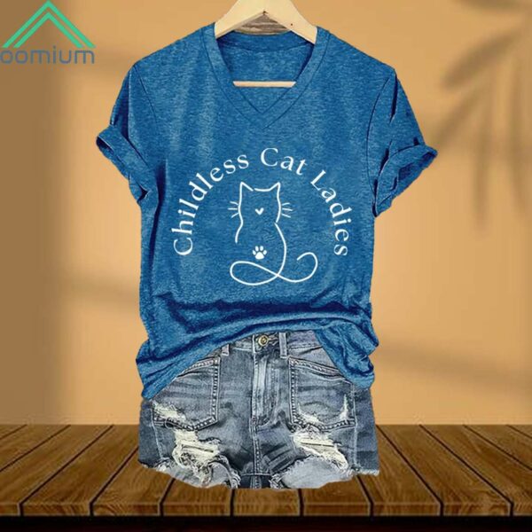 Childless Cat Ladies V Neck Shirt