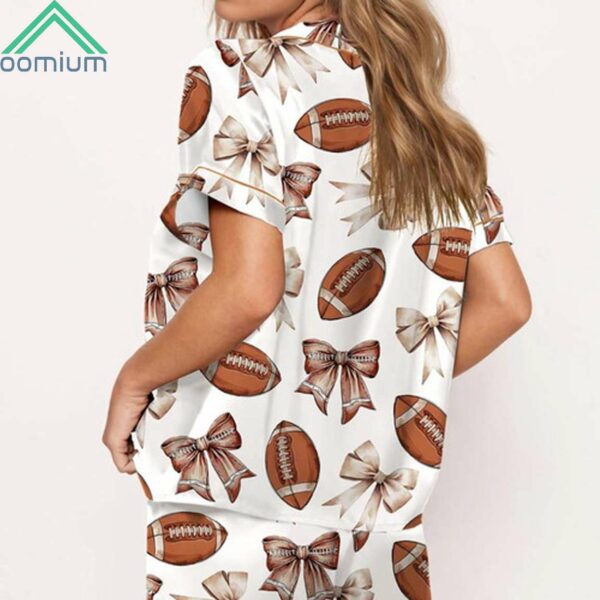 Coquette Football Satin Pajama Set