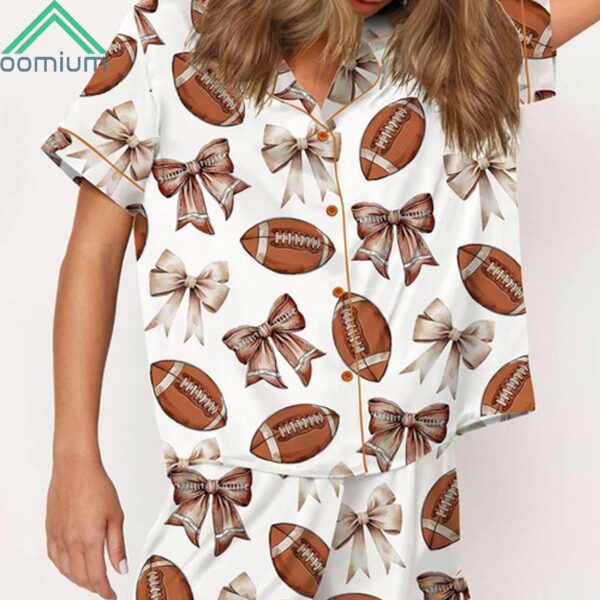 Coquette Football Satin Pajama Set