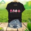 Cute Ghosts Print Breast Cancer Awareness Shirt