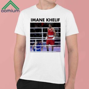 Derek Brunson Wearing Imane Khelif Shirt