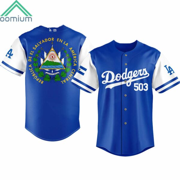 Dodgers Salvadoran Heritage Night Salvador Jersey