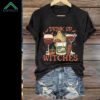 Drink Up Witches Spooky Wine Glass Funny Halloween Shirt