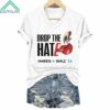 Drop The Hate Harris Walz 2024 V Neck Shirt