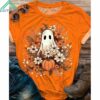 Fall Spooky Ghost Crew Neck Shirt