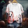 Halloween Blood Ghost Print Shirt