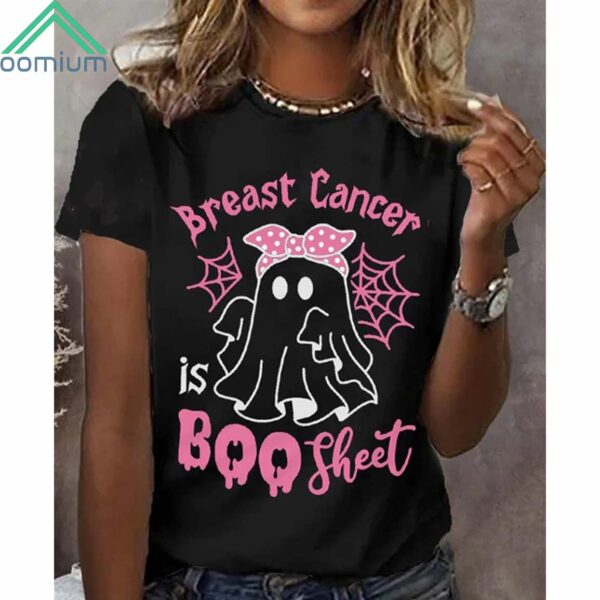 Halloween Breast Cancer Is Boo Sheet Shirt