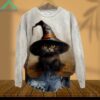 Halloween Cat Witch Sweetshirt