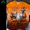 Halloween Chicken Farm Animals Crew Neck Shirt