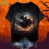 Halloween Dance Scythe Skull Crew Neck Shirt