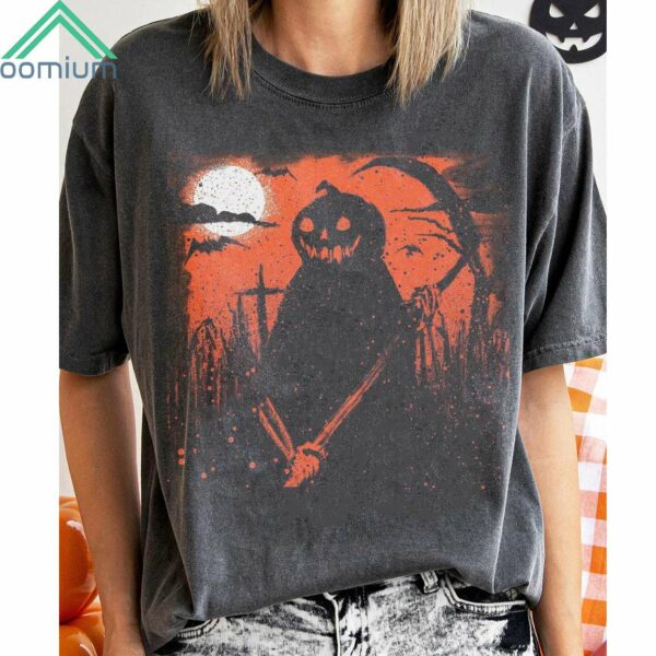 Halloween Dark Ghost Crew Neck Shirt