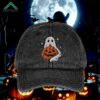 Halloween Ghost Pumpkin Retro Hat