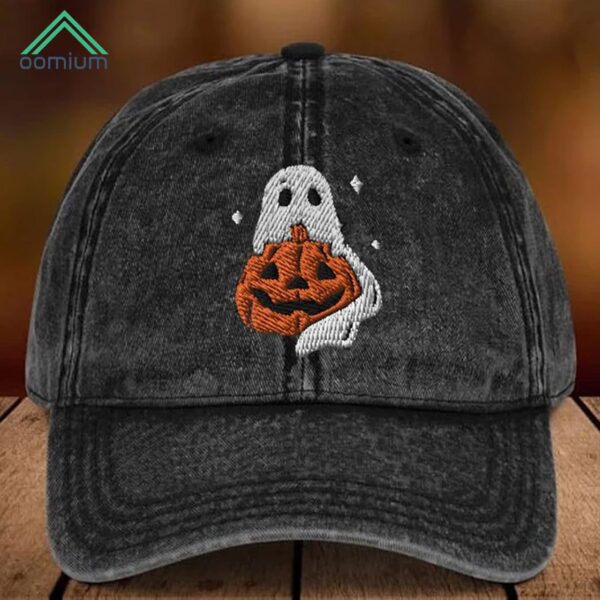 Halloween Ghost Pumpkin Retro Hat