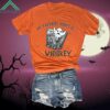 Halloween Ghost Whiskey Lover Drinking Print Shirt