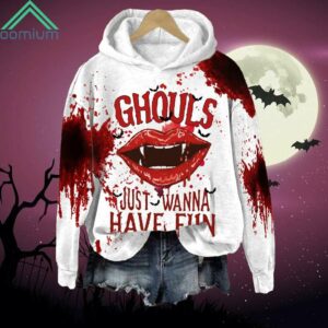 Halloween Ghouls Just Wanna Have Fun Bloody Hoodie