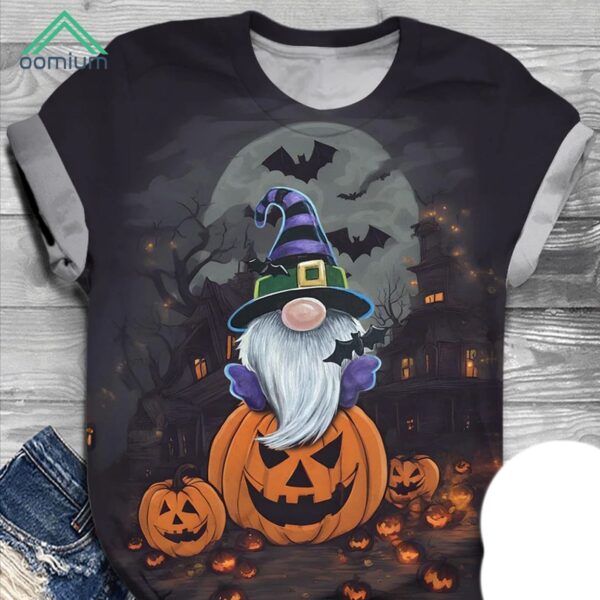 Halloween Gnome Crew Neck Shirt