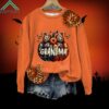 Halloween Grandma Bowknot Pumpkin Sweatshirt