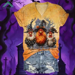 Halloween Haunted Chickens Shirt