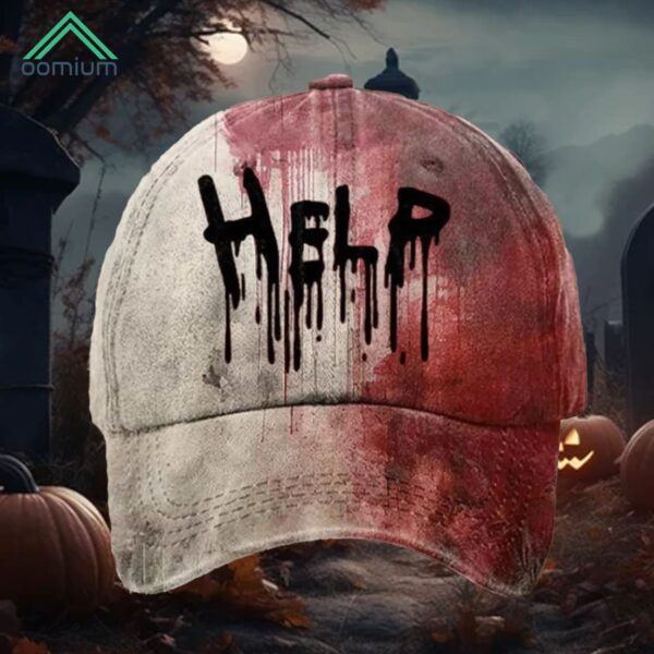 Halloween Help Printed Hat