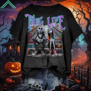 Halloween Horror Movie Thug Life Crew Neck Shirt