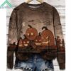 Halloween Pumpkin Head Long Sleeve Shirt