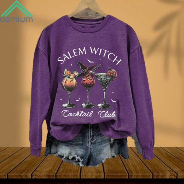 Halloween Salem Witch Cocktail Club Sweatshirt