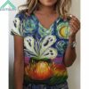 Halloween Starry Night V Neck Shirt