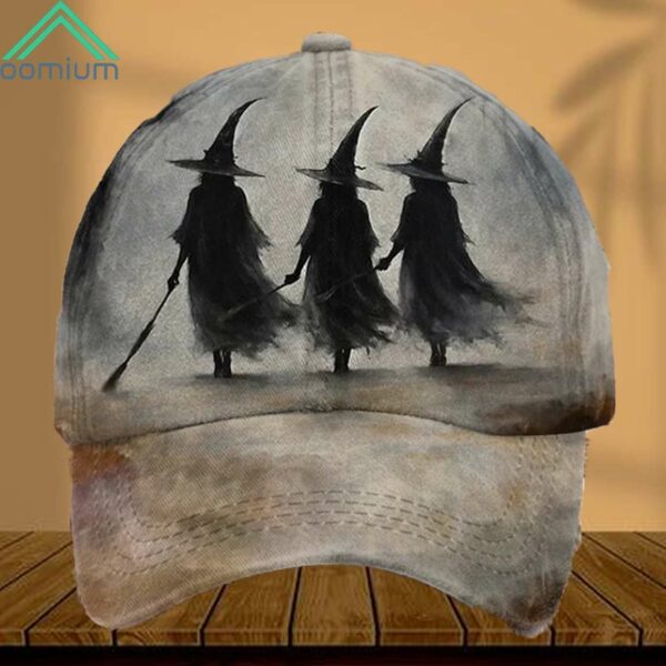 Halloween Witch Print Baseball Cap