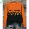 Happy Halloween Printed Sweatshirt