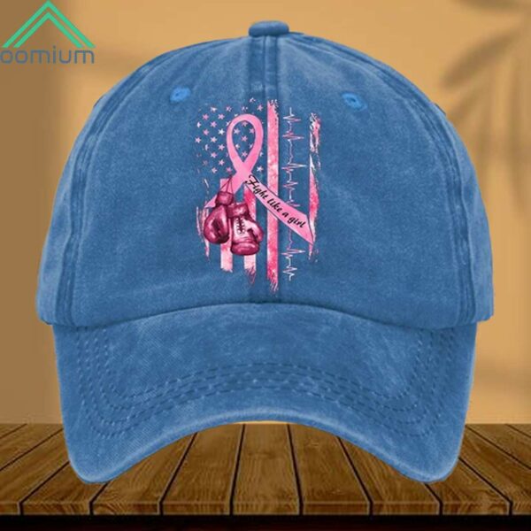 Hight Like A Girl Breast Cancer Awareness Hat