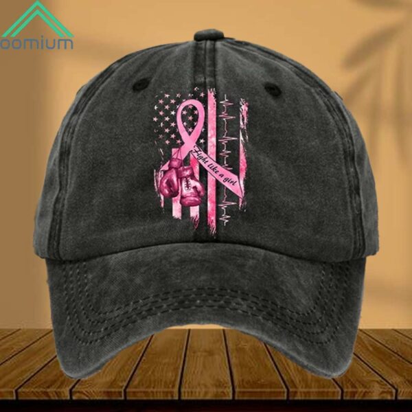 Hight Like A Girl Breast Cancer Awareness Hat