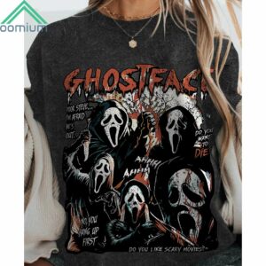 Horror Chost Face Crew Neck Shirt