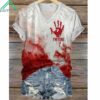 I'm Fine Bloody Halloween Shirt