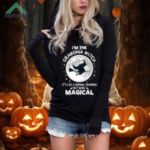 I'm The Grandma Witch Print Hoodie