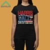 Kamala Harris Walz 2024 We're Not Going Back USA Flag Shirt