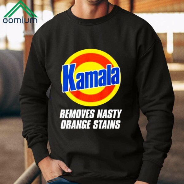 Kamala Removes Nasty Orange Stains Shirt